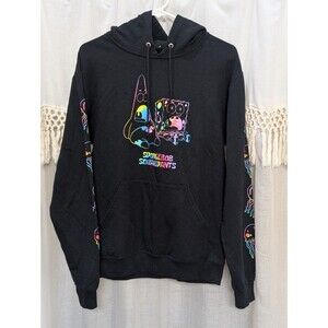 Nickelodeon SpongeBob SquarePants Hoodie Adult womens Black Rainbow Jellyfish